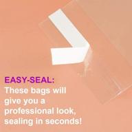 📦 200 clear resealable cellophane bags with adhesive flap - ideal for cookies, candy, photos, and gifts (3" x 5") - enhanced seo logo