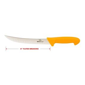 img 2 attached to 🔪 UltraSource 449414 Precision-Cut Butcher Knife, 8" Fluted Blade