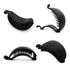 img 1 attached to 4PCS Hair Claw Banana Clips