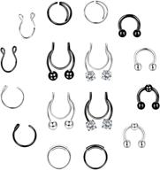 joerica adjustable stainless horseshoe piercing logo