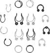 joerica adjustable stainless horseshoe piercing logo