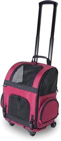 img 4 attached to Stylish and Convenient: Gen7Pets Black Geometric Roller-Carrier for Pet Travel