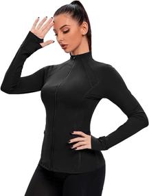 img 4 attached to CHAMA Workout Jackets Sleeve Sweaters Sports & Fitness for Leisure Sports & Game Room