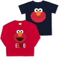 👕 sesame street boys pack sweatshirt set: stylish & comfortable clothing for boys logo