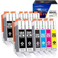 🖨️ gpc image compatible ink cartridge replacement for hp 564xl 564 xl - fits deskjet 3520 3522, officejet 4620, photosmart 5520 6510 6515 6520 7520 7525 d7560 printers - 12-pack logo