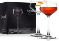 🍸 enhance your cocktail experience with joyjolt bloom coupe crystal glasses - set of 2 premium martini glasses made in europe - 9.2 oz / 275 ml bar glasses for cocktails, summer drinks, champagne, martini logo