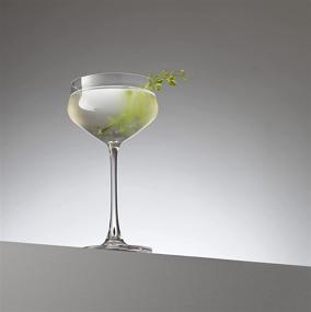 img 1 attached to 🍸 Enhance Your Cocktail Experience with JoyJolt Bloom Coupe Crystal Glasses - Set of 2 Premium Martini Glasses Made in Europe - 9.2 oz / 275 ML Bar Glasses for Cocktails, Summer Drinks, Champagne, Martini