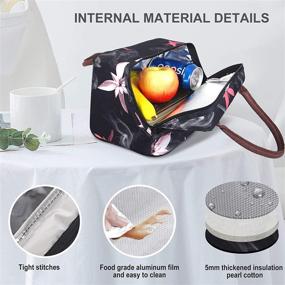 img 2 attached to HOMESPON Insulated Lunch Bag: Reusable Tote 🍱 Box for Women/Men - Waterproof & Cooler Bag