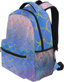 img 2 attached to 🧜 Stylish Mermaid Bookbags: Explore with ZOEO Backpacks in a Daypack Design