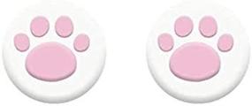 img 1 attached to 🐾 2PCS Cute Pink Cat Paw Thumb Stick Grips Cap Cover - Replacement Joystick Grip Caps for PS5, PS4, Xbox One, Xbox 360, Wii U, and NS Pro