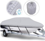 🚣 northcaptain 600d waterproof trailerable boat cover for 17-19 ft v-hull and tri-hull runabouts - enhancing protection and durability логотип