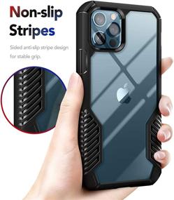 img 1 attached to 📱 MOBOSI iPhone 12 Pro Max Case: Rugged Military-Grade Protection in Matte Black