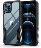 📱 mobosi iphone 12 pro max case: rugged military-grade protection in matte black logo