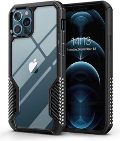 img 4 attached to 📱 MOBOSI iPhone 12 Pro Max Case: Rugged Military-Grade Protection in Matte Black