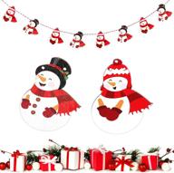 christmas snowman bunting decorations decoration logo