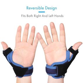 img 2 attached to 👍 Thumb Support Brace - Velpeau CMC Joint Thumb Spica Splint for Pain Relief, Arthritis, Tendonitis, Sprains, Strains, Carpal Tunnel & Trigger Thumb Immobilizer - Wrist Strap - Available for Left or Right Hand (S/M)