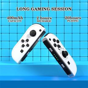 img 2 attached to Alternative Wireless Joy-Con Controllers with Wrist Strap 🎮 for N-Switch/Lite – SINGLAND Replacement L/R Joycon Controller – White