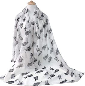 img 1 attached to 🦔 Adorable Hedgehogs Animal Shawl Wrap: Must-Have Women's Accessories in Scarves & Wraps by GERINLY