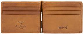 img 4 attached to Stylish Minimalist Bifold Italian Leather Wallet with Enhanced Security Features