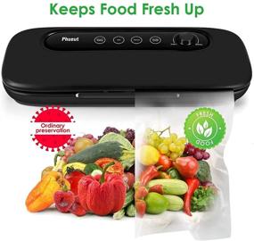 img 2 attached to 🔌 Powerful Vacuum Sealer Machine for Food Saving - Automatic Air Sealing System (-60Kpa), Adjustable Suction, LED Indicator Lights, includes 20 bags