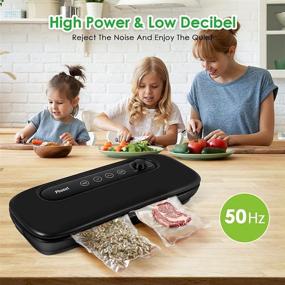 img 3 attached to 🔌 Powerful Vacuum Sealer Machine for Food Saving - Automatic Air Sealing System (-60Kpa), Adjustable Suction, LED Indicator Lights, includes 20 bags