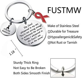 img 2 attached to ⛈️ Stroke Warrior Gifts - FUSTMW Awareness Keychain For Survivors: I Am The Storm Gifts