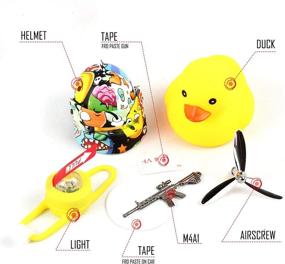 img 2 attached to HORNTOP Rubber Duck Bike Bell - Squeeze Horn with Loud Quack Sound, Cycling Light 🦆 Cute Rubber Duck Toy for Toddler Kids Girls Boys Adult - Bicycle Accessories & Car Dashboard Decorations