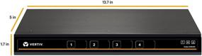 img 2 attached to 🌐 Vertiv Cybex Secure 4K HDMI KVM Switch - 4-Port EAL4+ NIAP TAA Compliant (SC840H-001)
