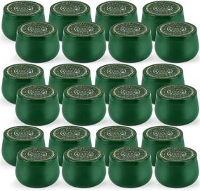 img 4 attached to 🕯️ Premium 8oz Green Candle Tins - Set of 24 | Versatile Round Containers with Lids for DIY Candle Making, Arts Crafts, Storage and Gifts