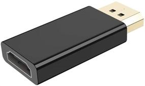 img 3 attached to KUXIYAN DP to HDMI Adapter 1080P Gold Plated Displayport to HDMI Converter Male to Female 1.3V High-Definition (Black)