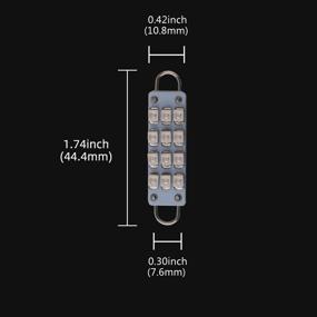 img 3 attached to GrandviewTM 12 SMD Festoon Interior Courtesy Lights & Lighting Accessories