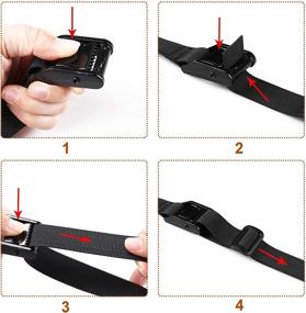 img 1 attached to 🔒 MAGARROW Durable Lashing Straps with Buckles - High-Quality Material Handling Products