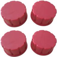 pack of 4 solid coarse thread gas can caps by cm concepts logo