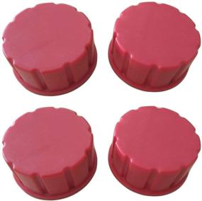 img 4 attached to Pack of 4 Solid Coarse Thread Gas Can Caps by CM Concepts