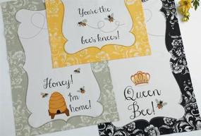 img 1 attached to 🐝 Practical and Vibrant: DII Busy Bees Printed Kitchen Dish Towels (Assorted)