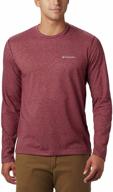 columbia mountain heather men's clothing and shirts - thistletown sleeve logo