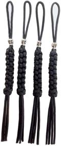 img 3 attached to 🔪 YHAN Paracord Square Weave Knife Lanyard with Skull Alloy Bead-4 Pack: Durable and Stylish Accessories for Knives