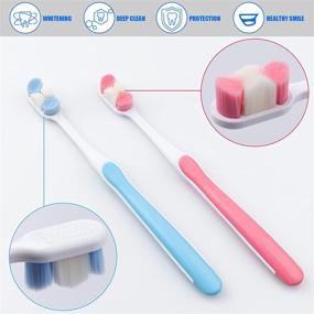 img 3 attached to 🦷 Ultra Gentle Toothbrush with 15000 Micro Nano Bristles for Fragile and Sensitive Gums - Upgrade 2 Packs