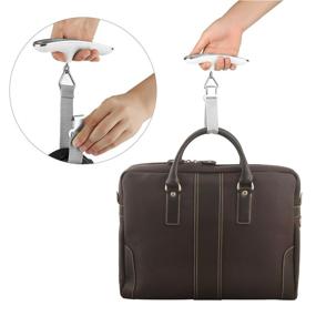 img 1 attached to 🧳 SHANJE Digital Hanging Luggage with Precision Tech