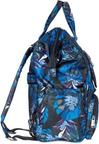 img 2 attached to 🎒 Lug Women's Convertible Tote Backpack, Botanical Black, One Size, Model 7790
