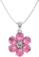 diamondere natural certified sapphire necklace girls' jewelry in necklaces & pendants logo