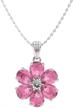 diamondere natural certified sapphire necklace girls' jewelry in necklaces & pendants logo