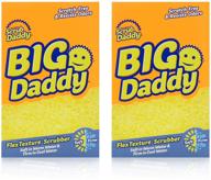 🧽 scrub daddy large sponge - big daddy: scratch-free sponge for dishes & home, odor resistant, customizable size, deep cleaning – 2ct logo