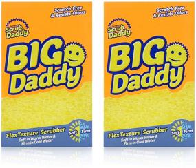 img 4 attached to 🧽 Scrub Daddy Large Sponge - Big Daddy: Scratch-Free Sponge for Dishes & Home, Odor Resistant, Customizable Size, Deep Cleaning – 2ct