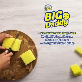 img 3 attached to 🧽 Scrub Daddy Large Sponge - Big Daddy: Scratch-Free Sponge for Dishes & Home, Odor Resistant, Customizable Size, Deep Cleaning – 2ct