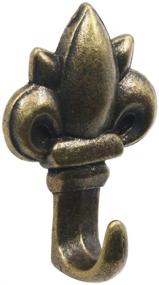 img 4 attached to Pack of 24 Antique Brass Flower Shape Push Pin Wall Hooks - Ideal for Hangers and Hanging