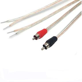 img 3 attached to Высококачественный кабель для динамиков Gaozo 18 AWG 6 футовый, пара с мужскими разъёмами RCA - черный/красный - Улучшите звуковой опыт!