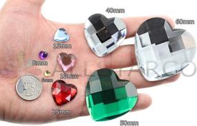 img 3 attached to Allstarco Heart Acrylic Gemstones Grade Sewing