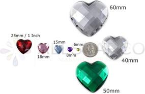 img 2 attached to Allstarco Heart Acrylic Gemstones Grade Sewing