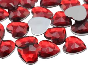 img 4 attached to Allstarco Heart Acrylic Gemstones Grade Sewing